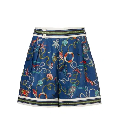 ALÉMAIS Alémais Cove printed linen shorts | Thumbnail 1 ALÉMAIS Alémais Cove printed linen shorts | Thumbnail 1