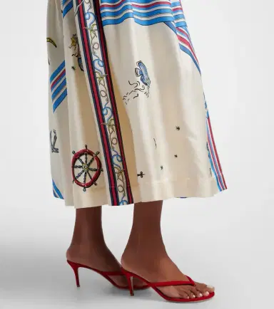 ALÉMAIS Alémais Apollo cutout printed silk midi dress | Thumbnail 5 ALÉMAIS Alémais Apollo cutout printed silk midi dress | Thumbnail 5
