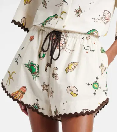 ALÉMAIS Alémais Printed cotton shorts | Thumbnail 5 ALÉMAIS Alémais Printed cotton shorts | Thumbnail 5