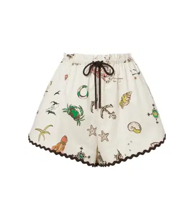 ALÉMAIS Alémais Printed cotton shorts | Thumbnail 1 ALÉMAIS Alémais Printed cotton shorts | Thumbnail 1