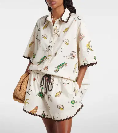 Alemais Alémais Printed oversized cotton shirt | Thumbnail 2 Alemais Alémais Printed oversized cotton shirt | Thumbnail 2