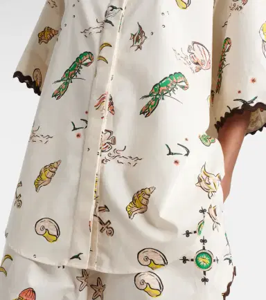 Alemais Alémais Printed oversized cotton shirt | Thumbnail 4 Alemais Alémais Printed oversized cotton shirt | Thumbnail 4