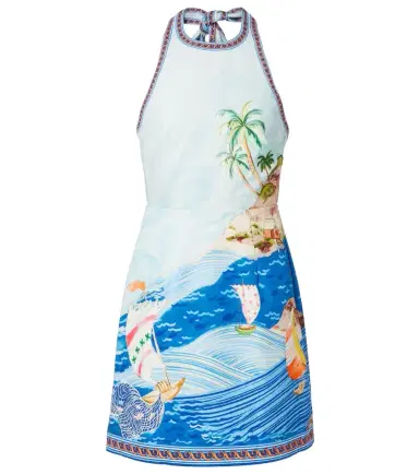 ALÉMAIS Alémais Island printed cotton minidress | Thumbnail 1 ALÉMAIS Alémais Island printed cotton minidress | Thumbnail 1