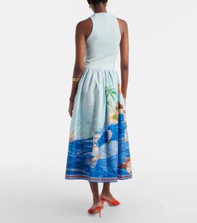 Alemais Alémais Printed cotton midi dress | Thumbnail 5 Alemais Alémais Printed cotton midi dress | Thumbnail 5