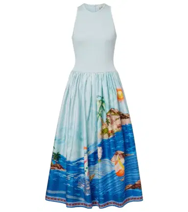 Alemais Alémais Printed cotton midi dress | Thumbnail 1 Alemais Alémais Printed cotton midi dress | Thumbnail 1