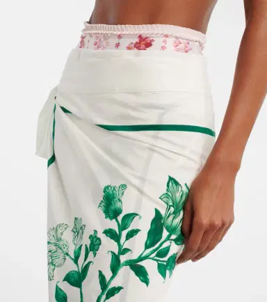 Agua by Agua Bendita Lavanda floral cotton and silk beach cover-up | Thumbnail 3 Agua by Agua Bendita Lavanda floral cotton and silk beach cover-up | Thumbnail 3
