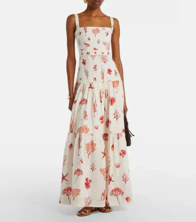 Agua by Agua Bendita Lima printed linen maxi dress | Thumbnail 4 Agua by Agua Bendita Lima printed linen maxi dress | Thumbnail 4