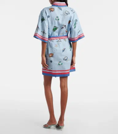 Alemais Alémais Printed belted linen shirt dress | Thumbnail 4 Alemais Alémais Printed belted linen shirt dress | Thumbnail 4