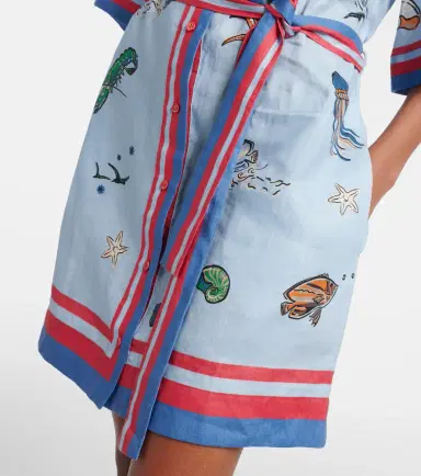 Alemais Alémais Printed belted linen shirt dress | Thumbnail 5 Alemais Alémais Printed belted linen shirt dress | Thumbnail 5