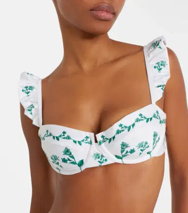 Agua by Agua Bendita Kiwi floral ruffled bikini top | Thumbnail 3 Agua by Agua Bendita Kiwi floral ruffled bikini top | Thumbnail 3