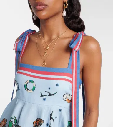 Alemais Alémais Printed linen minidress | Thumbnail 4 Alemais Alémais Printed linen minidress | Thumbnail 4