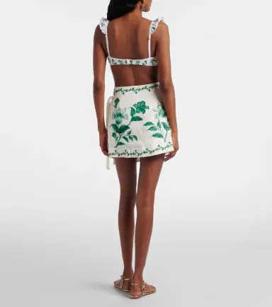 Agua by Agua Bendita Luna floral linen beach cover-up | Thumbnail 4 Agua by Agua Bendita Luna floral linen beach cover-up | Thumbnail 4