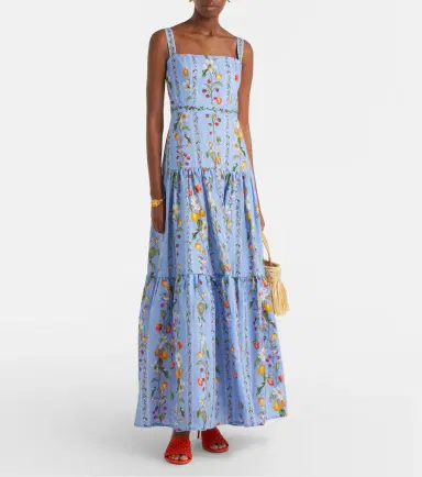 Agua by Agua Bendita Lima printed linen maxi dress | Thumbnail 3 Agua by Agua Bendita Lima printed linen maxi dress | Thumbnail 3