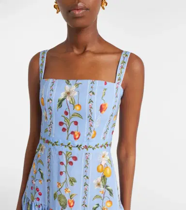 Agua by Agua Bendita Lima printed linen maxi dress | Thumbnail 4 Agua by Agua Bendita Lima printed linen maxi dress | Thumbnail 4