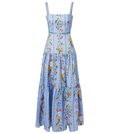 Agua by Agua Bendita Lima printed linen maxi dress | Thumbnail 1 Agua by Agua Bendita Lima printed linen maxi dress | Thumbnail 1