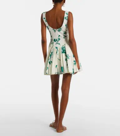 Agua by Agua Bendita Pluma floral cotton minidress | Thumbnail 4 Agua by Agua Bendita Pluma floral cotton minidress | Thumbnail 4