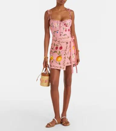 Agua by Agua Bendita Luna printed linen beach cover-up | Thumbnail 3 Agua by Agua Bendita Luna printed linen beach cover-up | Thumbnail 3