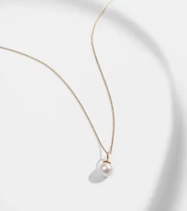 STONE AND STRAND Essential 18kt gold necklace with pearl | Thumbnail 5 STONE AND STRAND Essential 18kt gold necklace with pearl | Thumbnail 5