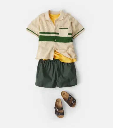 Konges Slojd Konges Sløjd Hai knitted striped cotton shirt | Thumbnail 4 Konges Slojd Konges Sløjd Hai knitted striped cotton shirt | Thumbnail 4