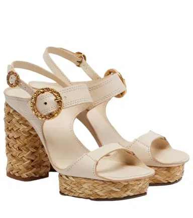 Zimmermann Talia leather slingback sandals | Thumbnail 1 Zimmermann Talia leather slingback sandals | Thumbnail 1