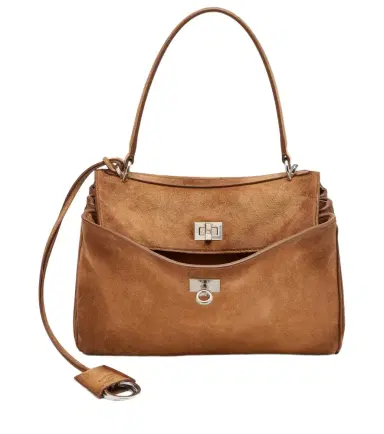 Balenciaga Rodeo Small suede top-handle bag | Thumbnail 1 Balenciaga Rodeo Small suede top-handle bag | Thumbnail 1