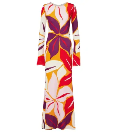 Cala de la Cruz Amay floral jersey maxi dress | Thumbnail 1 Cala de la Cruz Amay floral jersey maxi dress | Thumbnail 1