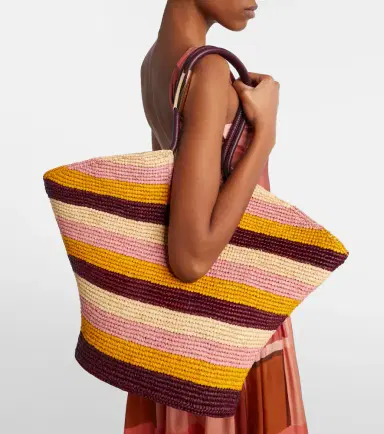 Zimmermann Goldentime Large raffia tote bag | Thumbnail 2 Zimmermann Goldentime Large raffia tote bag | Thumbnail 2