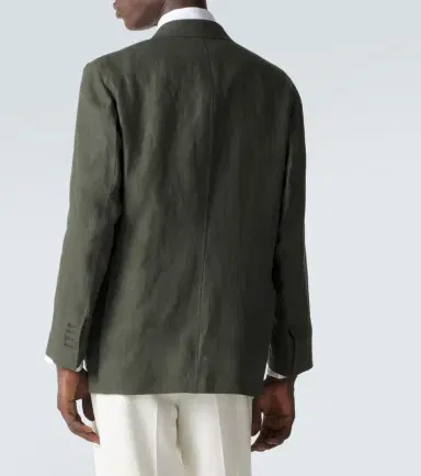 Rubinacci Single-breasted linen blazer | Thumbnail 6 Rubinacci Single-breasted linen blazer | Thumbnail 6