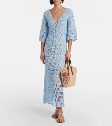 Anna Kosturova Crochet cotton maxi dress | Thumbnail 5 Anna Kosturova Crochet cotton maxi dress | Thumbnail 5