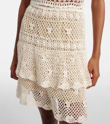 Anna Kosturova Florence crochet cotton miniskirt | Thumbnail 4 Anna Kosturova Florence crochet cotton miniskirt | Thumbnail 4