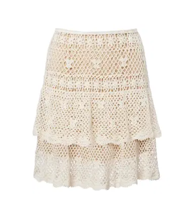 Anna Kosturova Florence crochet cotton miniskirt | Thumbnail 1 Anna Kosturova Florence crochet cotton miniskirt | Thumbnail 1