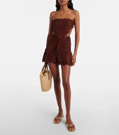 Anna Kosturova Crochet cotton miniskirt | Thumbnail 4 Anna Kosturova Crochet cotton miniskirt | Thumbnail 4