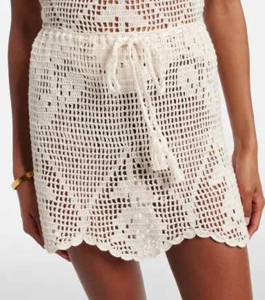 Anna Kosturova Rose crochet cotton miniskirt | Thumbnail 2 Anna Kosturova Rose crochet cotton miniskirt | Thumbnail 2
