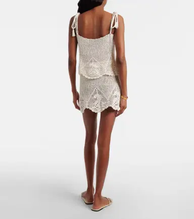 Anna Kosturova Rose crochet cotton miniskirt | Thumbnail 3 Anna Kosturova Rose crochet cotton miniskirt | Thumbnail 3