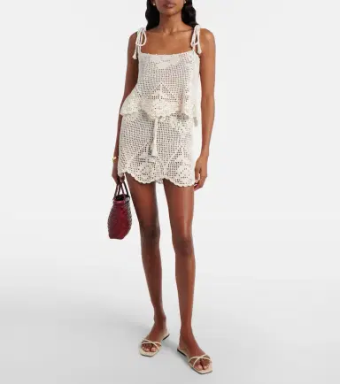 Anna Kosturova Rose crochet cotton miniskirt | Thumbnail 4 Anna Kosturova Rose crochet cotton miniskirt | Thumbnail 4