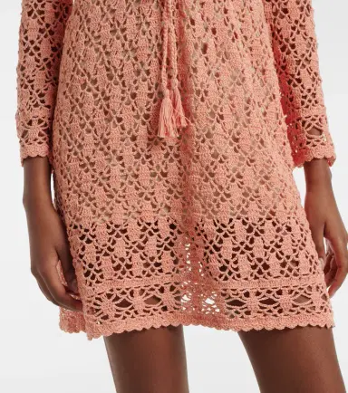 Anna Kosturova Bianca crochet cotton minidress | Thumbnail 2 Anna Kosturova Bianca crochet cotton minidress | Thumbnail 2