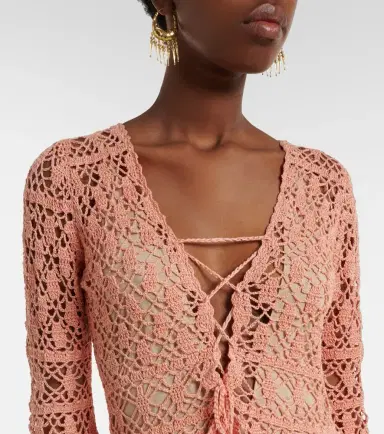 Anna Kosturova Bianca crochet cotton minidress | Thumbnail 3 Anna Kosturova Bianca crochet cotton minidress | Thumbnail 3