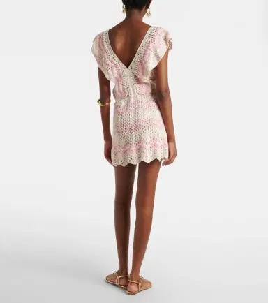Anna Kosturova Melissa crochet cotton minidress | Thumbnail 3 Anna Kosturova Melissa crochet cotton minidress | Thumbnail 3