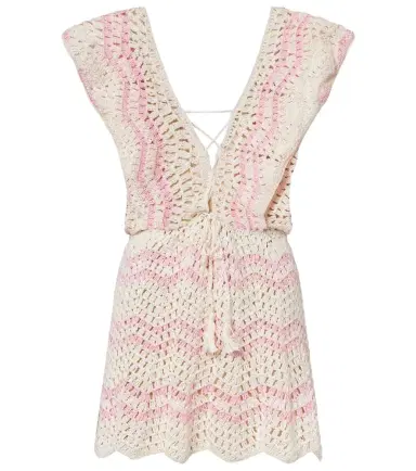 Anna Kosturova Melissa crochet cotton minidress | Thumbnail 1 Anna Kosturova Melissa crochet cotton minidress | Thumbnail 1