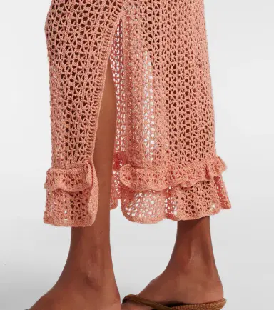 Anna Kosturova Rosette crochet cotton midi skirt | Thumbnail 4 Anna Kosturova Rosette crochet cotton midi skirt | Thumbnail 4