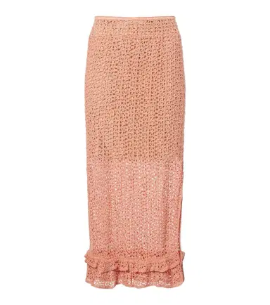 Anna Kosturova Rosette crochet cotton midi skirt | Thumbnail 1 Anna Kosturova Rosette crochet cotton midi skirt | Thumbnail 1