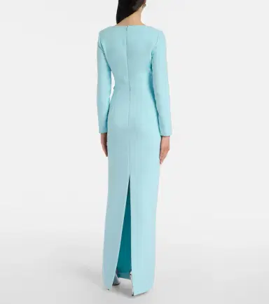 Roland Mouret Floral-appliqué crêpe gown | Thumbnail 2 Roland Mouret Floral-appliqué crêpe gown | Thumbnail 2