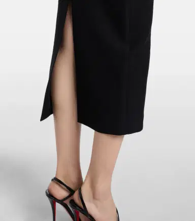 Roland Mouret Floral-appliqué crêpe midi dress | Thumbnail 2 Roland Mouret Floral-appliqué crêpe midi dress | Thumbnail 2