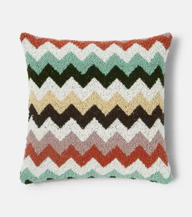 Missoni Riccio Zigzag cotton bouclé cushion | Thumbnail 2 Missoni Riccio Zigzag cotton bouclé cushion | Thumbnail 2