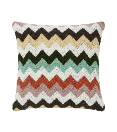 Missoni Riccio Zigzag cotton bouclé cushion | Thumbnail 1 Missoni Riccio Zigzag cotton bouclé cushion | Thumbnail 1