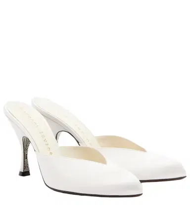 Herbert Levine Sitting Pretty satin mules | Thumbnail 1 Herbert Levine Sitting Pretty satin mules | Thumbnail 1