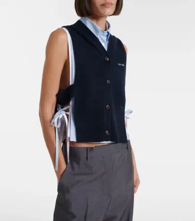 Miu Miu Cashmere sweater vest | Thumbnail 4 Miu Miu Cashmere sweater vest | Thumbnail 4