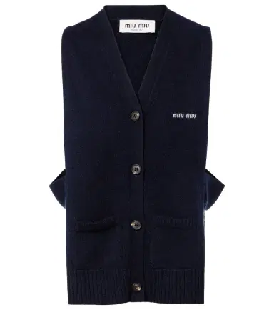 Miu Miu Cashmere sweater vest | Thumbnail 1 Miu Miu Cashmere sweater vest | Thumbnail 1