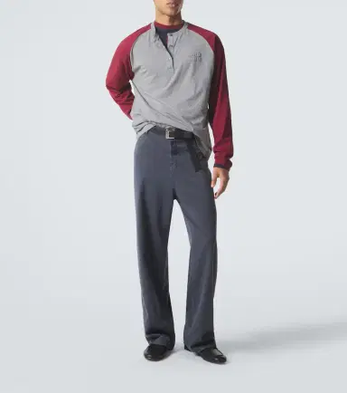 Miu Miu Cotton jersey Henley shirt | Thumbnail 5 Miu Miu Cotton jersey Henley shirt | Thumbnail 5