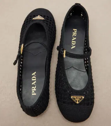 Prada Crochet Mary Jane flats | Thumbnail 2 Prada Crochet Mary Jane flats | Thumbnail 2